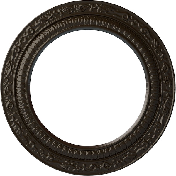 Ekena Millwork Andrea Ceiling Medallion (Fits Canopies up to 8"), Hand-Painted Stone Hearth, 12"OD x 8"ID x 1/2"P CM12ADSHF - main
